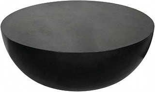 Starlight Canyon Home Black Coffee Table Contemporary Concrete Top with Fibre Reinforced Concrete Construction, Durable 1-Piece Design
