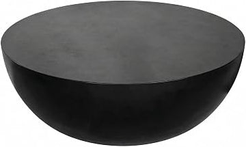 Starlight Canyon Home Black Coffee Table Contemporary Concrete Top with Fibre Reinforced Concrete Construction, Durable 1-Piece Design