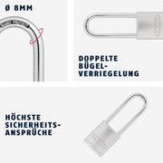 ABUS 86TIIB/45HB80 / Multicolor / Contemporary Keyed Padlocks