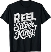 Reel Silver King Tarpon Saltwater Fishing Humor Pun T-Shirt