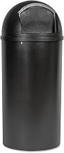 Marshal Classic Container, Round, Polyethylene, 25gal, Brown