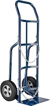 Global Industrial Single Cylinder Hand Truck with Curved Handle, 500 Lb Cap