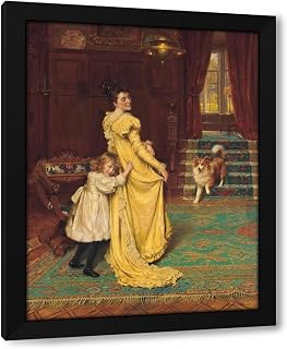George Hillyard Swinstead 19x24 Black Modern Framed Art Print Titled: Hide and Seek