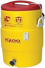 Igloo 385-48153 Heat Stress Solution Water Coolers, 5 gal, Red/Yellow