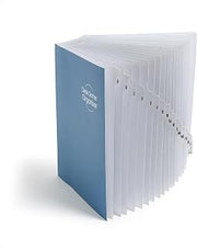SMEAD Expandable Alphabetic File Sorter Dark Blue | Letter Size | 20 Dividers | Laminated Tabs | Pack of 5