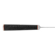 Kaizen 3.5-inch Straight Paring Knife by MIYABI – 3.5", Stainless Steel, Black with Red Accent, Model 34181-093