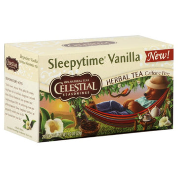 Vanilla, Sleepytime, 1-ounces (Pack of6) by Celestial Seasonings – 20 Count (Pack of 6), Pack of 6, Model 01347624