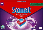 Somat 10 Multi Active All in 1 Dishwasher Tabs - 1lb (475G) - 25 Tabs