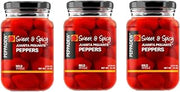PEPPADEW Sweet Piquant Peppers, 14 Ounce (Pack of 3)