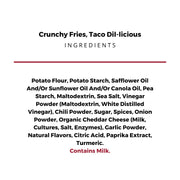 The Daily Crave TACO Dil-licious Fries / 4.25 Ounce (Pack of 8) / 1 Puffed Snacks