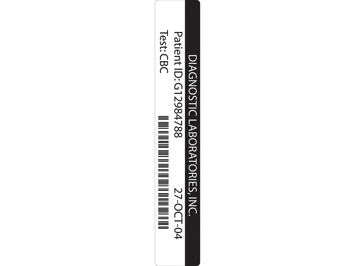 DK-1203 File Folder Label Roll by Brother – 1 Roll, Paper, White, Model DK1203
