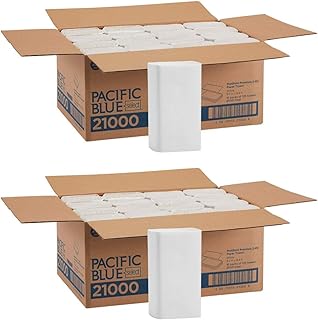 Pacific Blue Select Multifold Premium 2-Ply Paper Towels (Previously Branded Signature) by GP PRO, White, 21000, 125 Paper Towels Per Pack, 16 Packs Per Case (2.CASES)