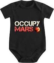Baby Romper,Occupy Mars Explorer,Unique Stylized Graphic Breathable Elastic