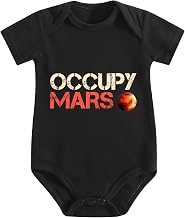 Baby Romper,Occupy Mars Explorer,Unique Stylized Graphic Breathable Elastic