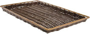 HUBERT Two -Tone Beige Storage Basket- 18"L x 26"W x 2"H