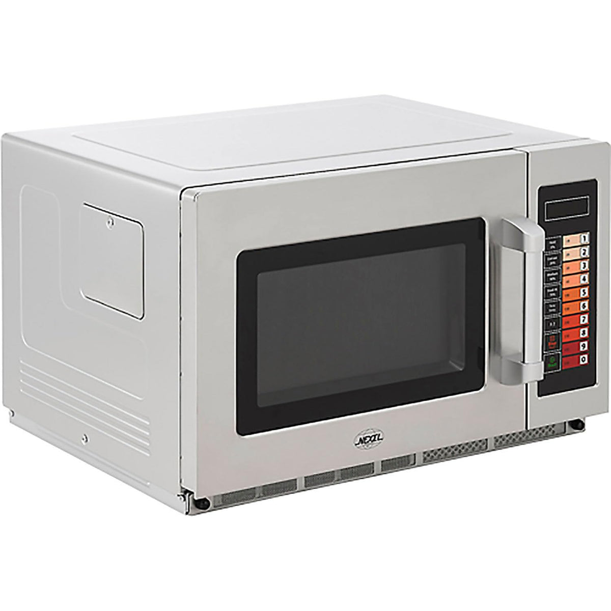 Nexel Commercial Microwave 1.2 Cu. Ft. 1200W Keypad Control - 1 Each by Global Industrial – Silver, Model 243325