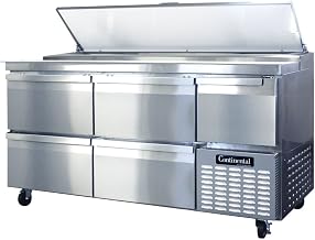 CPA68-D Two Section Pizza Prep Table, 68" W, With Drawers