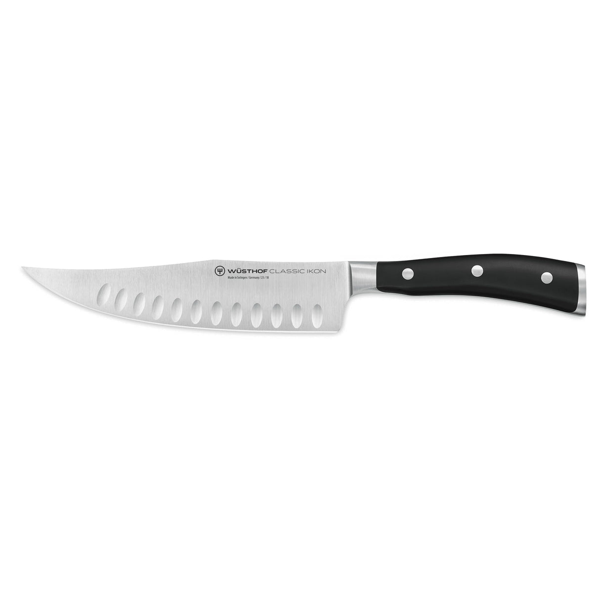 Classic Ikon 7" Hollow Edge Craftsman by Wüsthof – 7", High Carbon Stainless Steel, Black, Model 1040334318