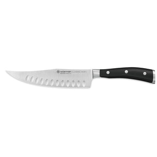 Classic Ikon 7" Hollow Edge Craftsman by Wüsthof – 7", High Carbon Stainless Steel, Black, Model 1040334318