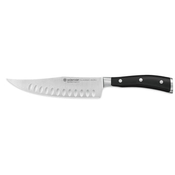 Classic Ikon 7" Hollow Edge Craftsman by Wüsthof – 7", High Carbon Stainless Steel, Black, Model 1040334318