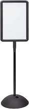Safco Write Way Dry Erase Board Rectangle Sign, Rectangular Dual-Sided and Magnetic for Indoor and Outdoor Use, 65"in Height, Black