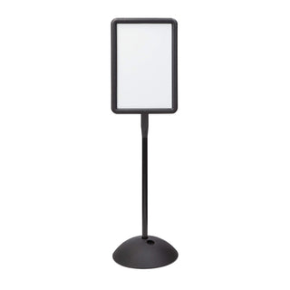 Write Way Dry Erase Board Rectangle Sign by Safco – 18"W x 65"H, Alloy Steel, Black, Model 4117BL