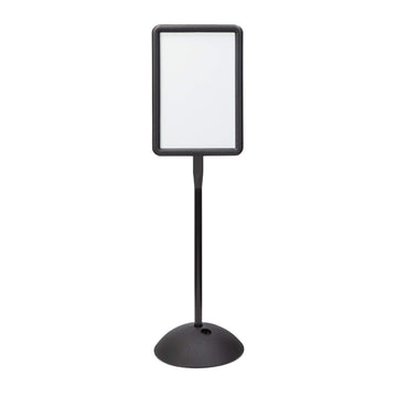Write Way Dry Erase Board Rectangle Sign by Safco – 18"W x 65"H, Alloy Steel, Black, Model 4117BL