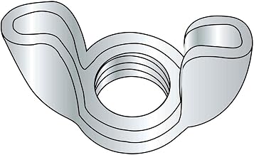 Wing Nut, Stamped, 10-24, Low Carbon Steel, Zinc, Coarse, 100 Pack