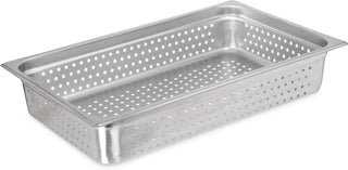 FoodService Products Durapan Full Size Stainless Steel Perforated Steam Pan for Catering by Carlisle – Full-Size, 400.0 ounces, Stainless Steel, Silver, Model 607004P