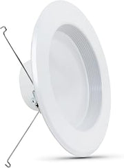 Feit Electric LED Recessed Downlight, fit Most 5-6" Housing Cans, Baffle Trim, Dimmable, 75W Equivalent 10.2W, 925 LM Retrofit kit, 75 Watt, 2700K Soft White, 6-Pack LEDR56B/927CA/MP/6