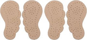 Operitacx 2 Pairs Beige High Heel Pads Non-Slip Shoe Cushions Skid-Resistance Half Sole Mats Front Sole Pads Absorb Sweat Thin Lambskin Inserts for Warm Weather Foot Comfort
