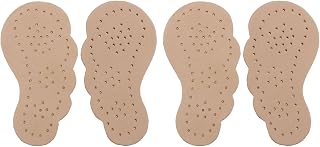 Operitacx 2 Pairs Beige High Heel Pads Non-Slip Shoe Cushions Skid-Resistance Half Sole Mats Front Sole Pads Absorb Sweat Thin Lambskin Inserts for Warm Weather Foot Comfort