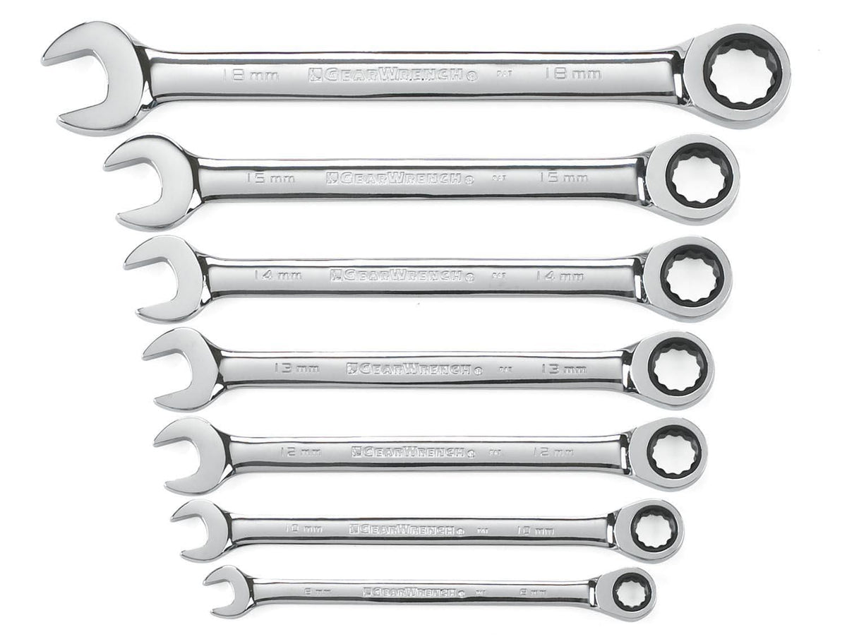 GEARWRENCH GearWrench 9417 / 7 Piece Metric / Wrench Combination Wrenches