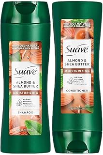 Suave Almond & Shea Butter Shampoo and Conditioner Set, 12.6 Oz Ea