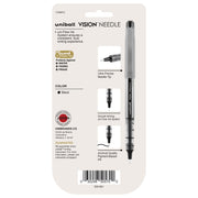 uniball Vision Needle Rollerball Pens by Uni-Ball – 5 Count (Pack of 1), Plastic, Gray, Model 1734912