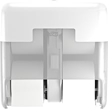 Tork OptiServe 4-Roll Coreless Toilet Paper Dispenser White T7, Vertical Dispenser, Elevation Design, 558051