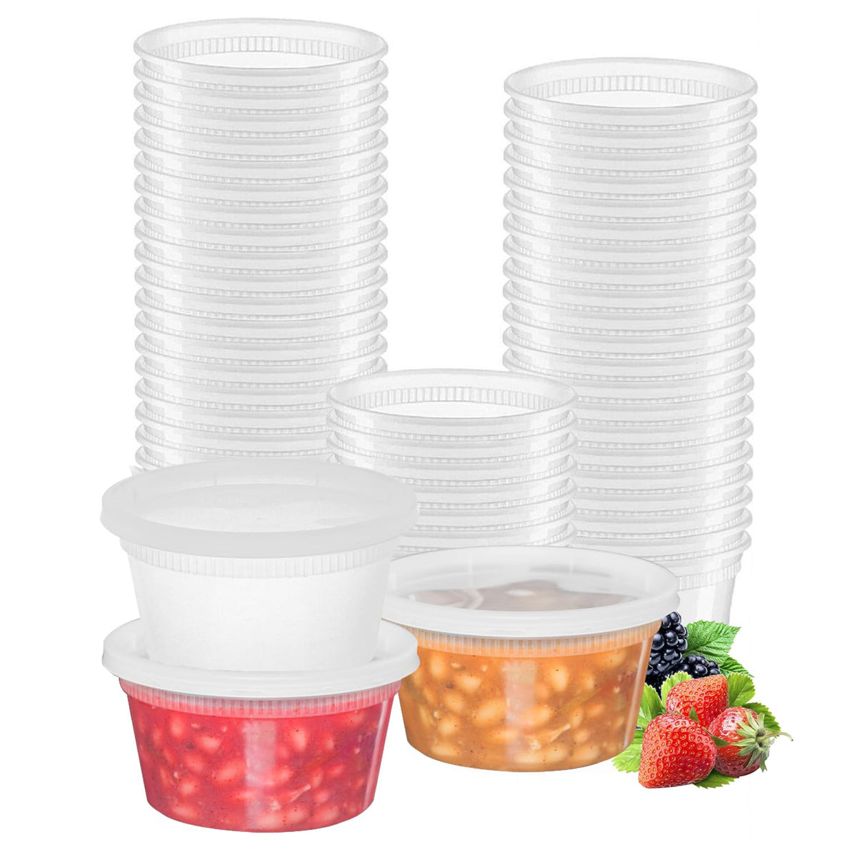 Pactiv/Newspring YL2512 Delitainers [240] 24 oz Deli Containers With Airtight Lids, Food Storage/Soup Containers…