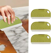 3 Pack Mini Silicone Squeegee for Sink, Shower, Mirror and Window | Quick Water Wiping: Flexible silicone edges clear splashes and light residue from sinks, mirrors, shower glass and counters.