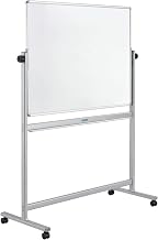 Global Industrial 48" W x 36" H Reversible Rolling Magnetic Dry Erase