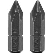 #1 Phillips Bit Tip (2-Pack) by DEWALT – One Size, Alloy Steel, Pack of 2, Model DW2001