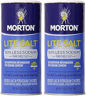 Morton Salt Lite Salt, 11 oz, 2 pk