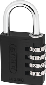 ABUS 145/40 / Black / Zahlenwalze Silber Combination Padlocks