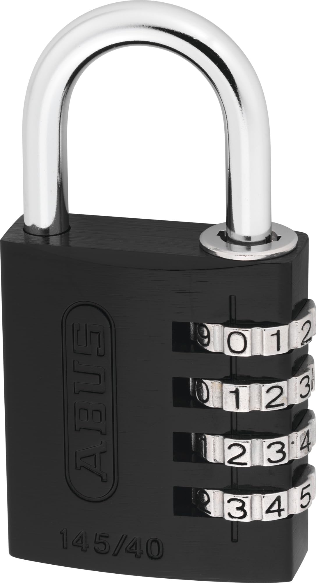 ABUS 145/40 / Black / Zahlenwalze Silber Combination Padlocks