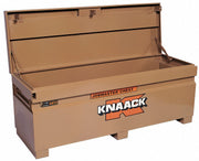 Jobmaster Jobsite Storage Chest by KNAACK – 24"L x 72"W x 28.25"H, 23.0 cubic_feet, Steel, Tan, Model 2472
