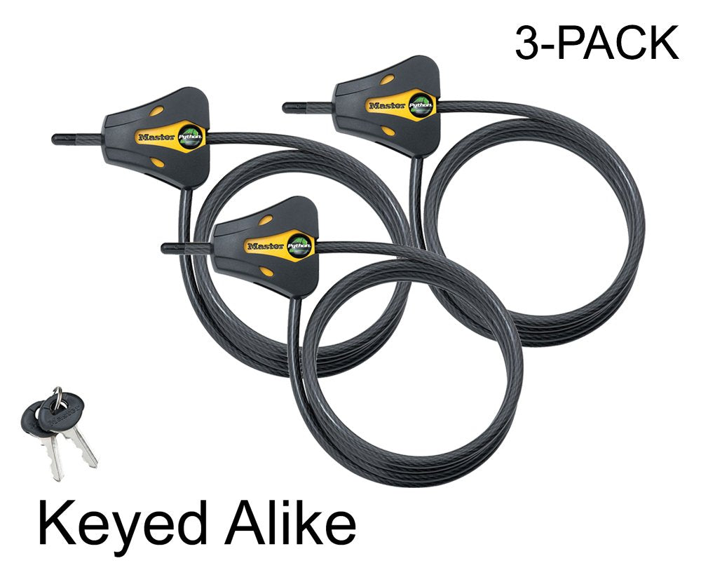 Master Lock 3 Pack / black and yellow / Modern Cables & Chains