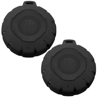 : Pocket Size Wireless Bluetooth Water Resistant Speaker 2 Pack by Buffalo Tools – Black, Model SPEAKERX7SET