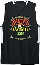 Santa's Favorite Kai Christmas Kai Name Personalized Adult & Youth Basketball Jersey