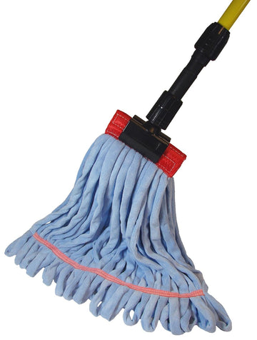 Golden Star Relintless Looped End Tube Wet Mop (Pack of 12) by Golden Star Inc. – 5", Microfiber, Blue, Pack of 12, Model AWM94LB5