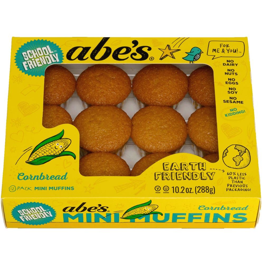 Mini Corn Muffin 12ct by Abe's – 10.2 Ounce (Pack of 1), Model 0044261490149