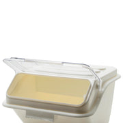 Winco 2 Gallon / Shelf Bin / White Kitchen Trash Cans
